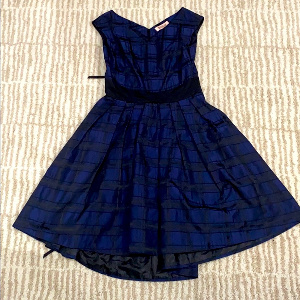Aimer blue cocktail dress made in Japan